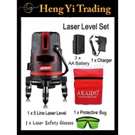 AKAIDO LASER 5 RED RED LINE ALLBOL-5R 4V1H1D ( 5 LINE )
