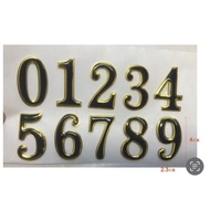 Waterproof Three-Dimensional Number House Number/0-9 Number Number/Parking Number Plate/Adhesive Num