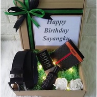 Set Hadiah Untuk Lelaki | Leather Wallet | Hantaran Lelaki | Hadiah