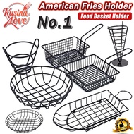 1pc Fries Basket Fries Tray Holder Fries Plate Round & Rectangle Fried Food Tray