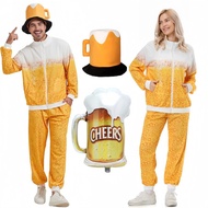 Party Print Retro Halloween Stage q1-29cosplay Beer Festival Sportswear Performance Costume Disco Be