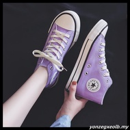 Ready Stock Women High Top Casual Canvas Sneakers Shoes Kasut Lelaki Kasut Perempuan