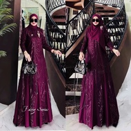Fairuz Series Ceruty Tille Dress wanita Dress lebaran terbaru Fashion muslim Dress lebaran mewah