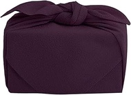 Musumi 10189-201 Furoshiki Furoshiki 27.6 inches (70 cm), Murasaki Purple, Plain, Polyester, Crepe, 