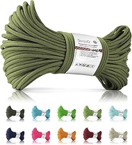 Ganzoo Paracord 425 Rope, 30 Metres, Type 2, 3 mm Diameter, 4 Inner Strands, Nylon & Polyester, Mult