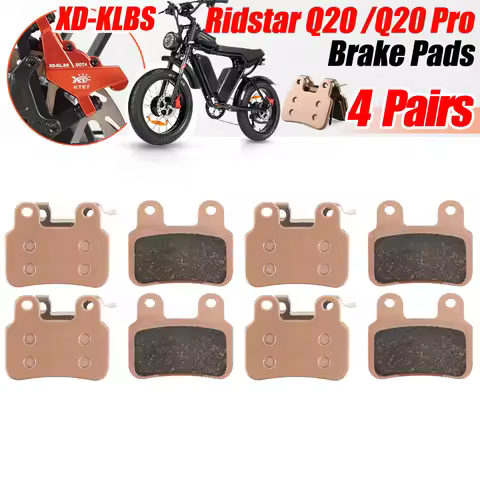 Long-Life High-Performance Copper Semi-Metallic Disc Pads for Ridstar Q20/H26Pro/EKX/X2/X21/Freego X