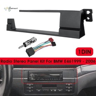 Car 1 Din Radio Fascia Adaptor Panel for BMW 3 Series E46 1998-2005 Spare Parts Parts CD DVD Stereo Frame Installation Kit