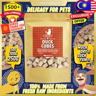 LelePets Freeze Dried Pet Food Duck Cube/Pet Snack/ Makanan Kucing/ Cat & Dog Treat / 宠物猫狗零食冻干