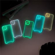 Night Light Luminous Silicone Soft Case Compatible for iPhone 16 15 Pro Max 14 13 12 11 Pro Max 14Pr