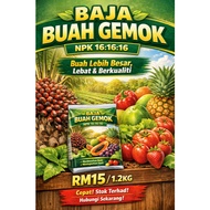 Baja NPK 16:16:16 Behn Meyer Original | Baja Buah Gemok | Baja Bunga & Sayur | 1.2KG RM15