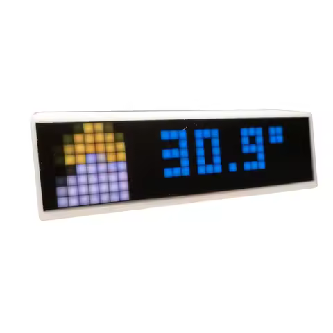 Y92A-Mini LED Displays Clocks With Weather Clocks Stocks Cryptocurrency Bitcoin Forex Price Desktop 