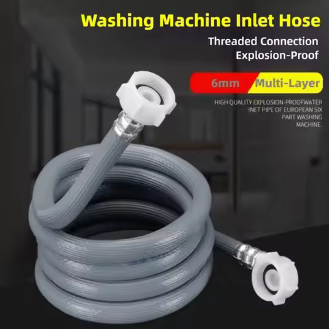 Automatic Washing Machine Inlet Hose 3/4 Inch High Pressure European Water Inlet Hose Explosion Pro