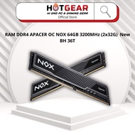 RAM DDR4 APACER OC NOX 64GB 3200MHz (2x32G) New BH 36T