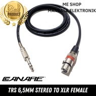 kabel jack akai stereo 6,5mm to xlr female 3pin 2 meter