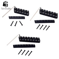 [Serenable] 6/7/8 String Headless Guitar Bridge & Slotted Camel Nut for Guitar Accs