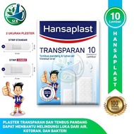Hansaplast Transparan - Isi 10 Lembar - Mix Biasa + Jumbo
