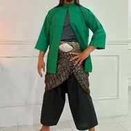 Baju Layang Cekak Musang (Sepasang = Baju Layang + Seluar Pesak Hitam (Getah)