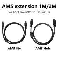 1M /2Meter X1/P1 Series 6pin/4pin Data Cable AMS HUB/AMS Lite Connection AMS For Bambulance lab X1C 