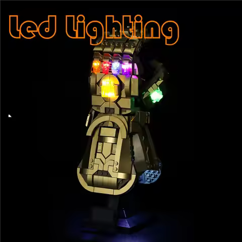 Avengersed Lighting Set For LEGO 76191 Infinity Gauntlet Not Include Building Block(Only Led Light K