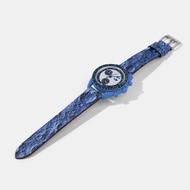 OMEGA x Swatch Super Blue Moon Moonwatch藍月亮代用小牛皮錶帶