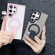 [ iphone 16 / 16+ / 16 Plus / 16 Pro / 16 Pro Max ] Case Kick Stand Magnetic Matte Cover