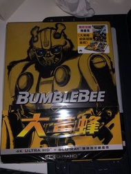 大黃鋒藍光鐵盒台版Bumblebee Taiwan 4k uhd+Blu-ray steelbook new sealed