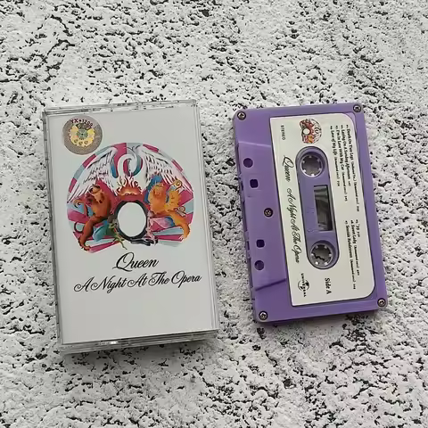 Classic Queen Music Magnetic Tape A Night at the Opera Album Bohemian Rhapsody Cosplay Cassette Walk