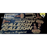 Sticker decals replacement onthel Raleigh Roaster sport