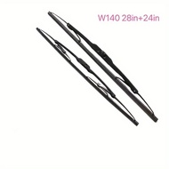 คู่ใบปัดน้ำฝนรถยนต์ RHD LHD สำหรับ Mercedes Benz W140 S-Class โดยเฉพาะที่ปัดน้ำฝนกระจกหน้า S280 S300