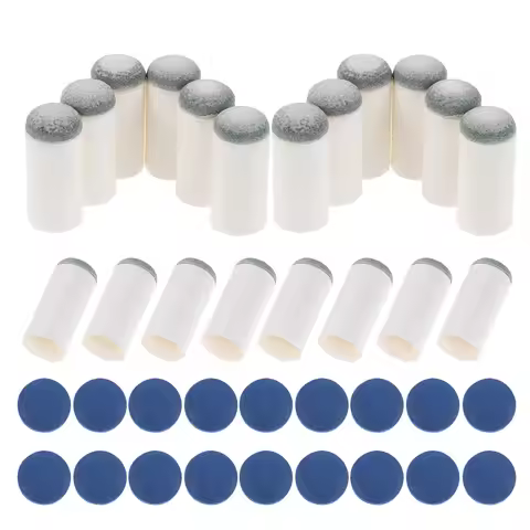 40Pcs Billiard Pool Cue Tips Slip-on Replacement Pool Stick Tips Kit for Cue Control and Maintenance
