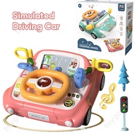 Baby Car Toy - Musical Steering Wheel Toy for Toddlers 1-3 Interactive Learning Simulation Drving To
