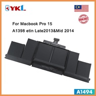 NEW for Battery Apple MacBook Pro 15" A1398 Retina 212 2013 2014 Year A1494 A1417 Laptop Battery