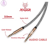 NASER AUDIO CABLE 3.5MM NRO-21 3.5mm to 3.5mm Audio CABLE/ High Quality Sound Perfect For Your Devic
