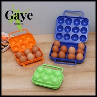 6/12 Grid Durable Organizer Case Plastic Portable Egg Tray Outdoor Camping Picnic Egg Storage Box