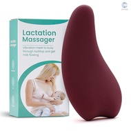 MIS Warming Lactation Massager Soft Silicone Breast Massager for Breastfeeding Heat + Vibration for Clogged Ducts Improved Postpartum Milk Flow
