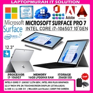 MICROSOFT SURFACE PRO 7  - INTEL CORE i7-1065G7 10TH GEN WITH KEYBOARD & STYLUS PEN [16GB LPDDR4X RA
