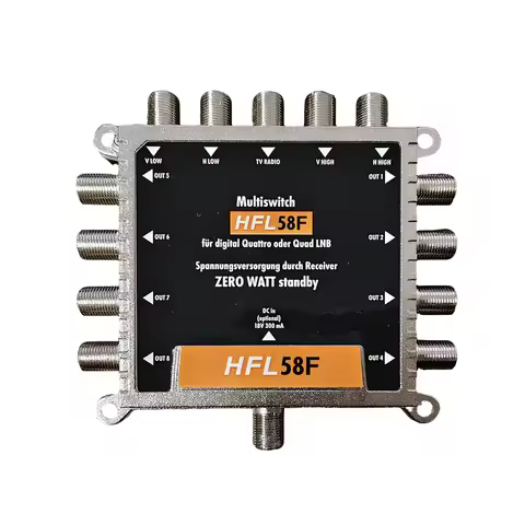 5-in, 8-out Cascading Satellite Switch 5X8 Multi-Port Switch / Multiswitch