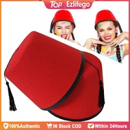 Hat Moroccan Tarboosh Felt Fez Universal Men Women Comfortable Headpiece