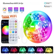 WiFi LED Strip Light Tuya Smart Life โคมไฟแบบยืดหยุ่น USB RGB5050 เดสก์ท็อปหน้าจอ TV BackLight ไดโอด