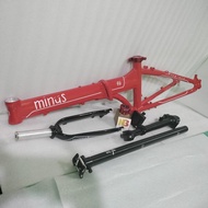 Frame seli sepeda lipat Minus 20 inch atau 22 inch Diskbrake