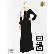 Jubah Muslimah Plus Size 3XL - 5XL
