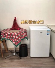 🎀[新款直銷！]美的復古單門雪櫃 #100%新#美的雪櫃#復古雪櫃#雪櫃#單門雪櫃#化妝品柜#家用雪櫃#單溫雪櫃#小型雪櫃#     現貨