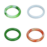 Gelang Tangan Wanita Model Bangle Batu Giok Asli China - Warna Hijau Jade