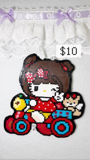 Kitty拼豆成品