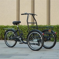 20-inch new tricycle, reverse riding tandem bike, elderly mobility bicycle, small human-powered pedi