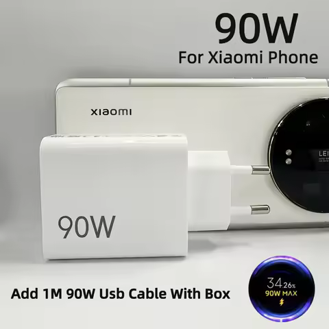 90W For Xiaomi USB Type C Charger Travel Adapter 67W Fast Charging Cable Poco F7 Pro X7 F5 15T Pro 1