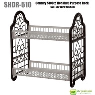 SHDR-510 Century 510B 2 Tier Multi Purpose Rack For Kitchen,Living Room,Bedroom L32*W20*H36.5cm
