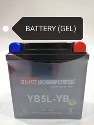 WAVE 100 (STARTER) / EX5 CLASS 1 (STARTER) BATTERY YB5L MAINTENANCE FREE BATERI MOTORSIKAL BATTERY G