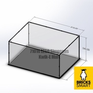 Acrylic Case with Black Base for 71016 LEGO Simpsons Kwik-E-Mart