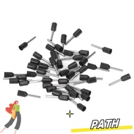 PA-HOME 1000PCS Insulated Crimping Terminal, E0508 22AWG Ferrule Terminal, Durable Black Color Tubul